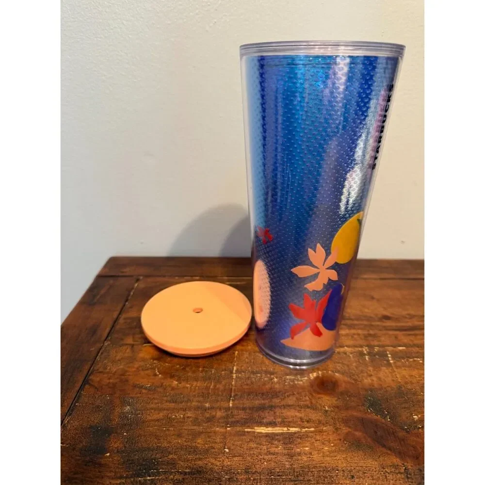 Starbucks Tropical Blue Iridescent Cold Cup 2020 24 oz
